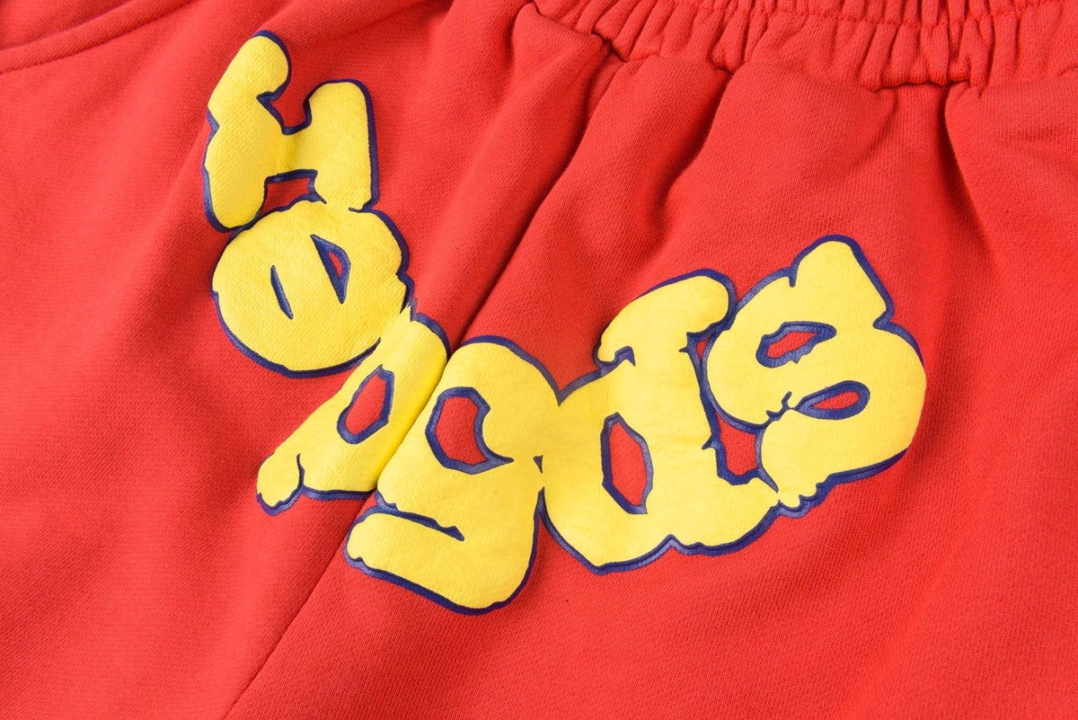 Sp5der OG Logo Sweatshort Red