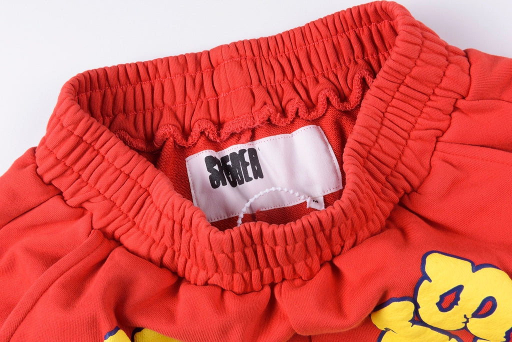 Sp5der OG Logo Sweatshort Red