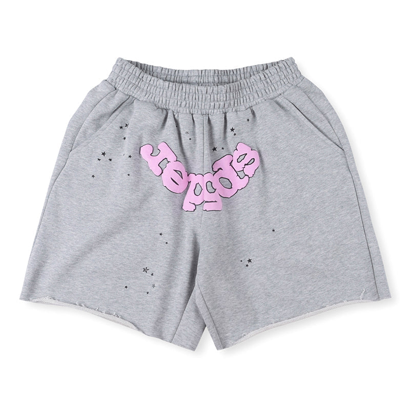 Sp5der OG Web Logo Sweat Short Heather
