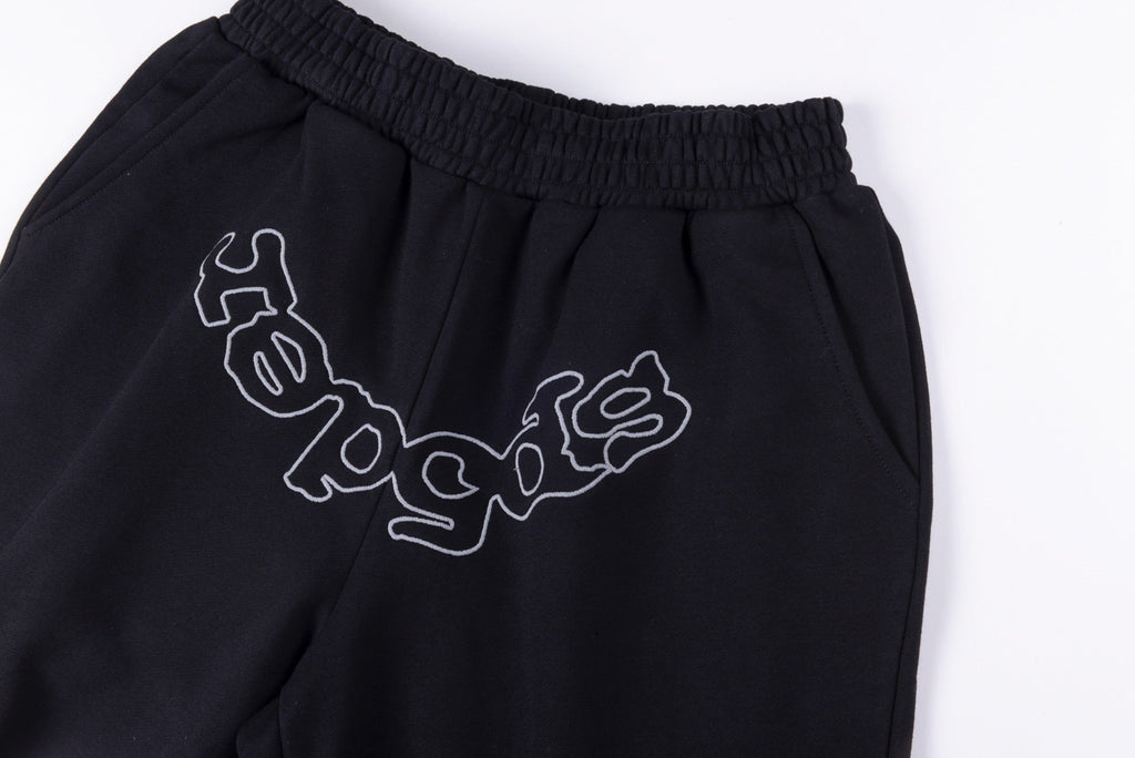Sp5der OG Logo Sweat Shorts Black