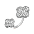 Van Cleef & Arpels Floral Clover Between The Finger Ring