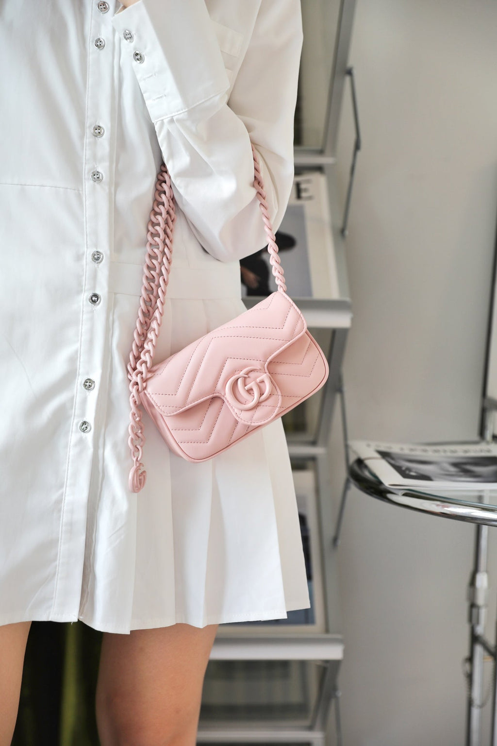 Gucci GG Marmont Macaron Nano Shoulder Bag – 699757