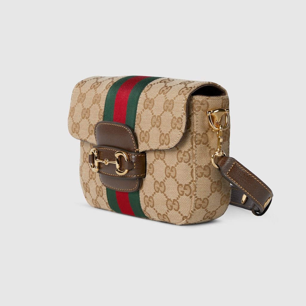 Gucci Horsebit 1955 Canvas Shoulder Bag – 866762